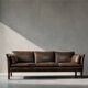Mid-Century Modern Vintage Leather Cromwell Sofa by Arne Norell, 1960s
