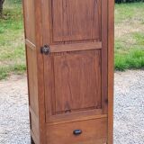 Old Parisian wardrobe 1 door 1stiroir in beech and ash