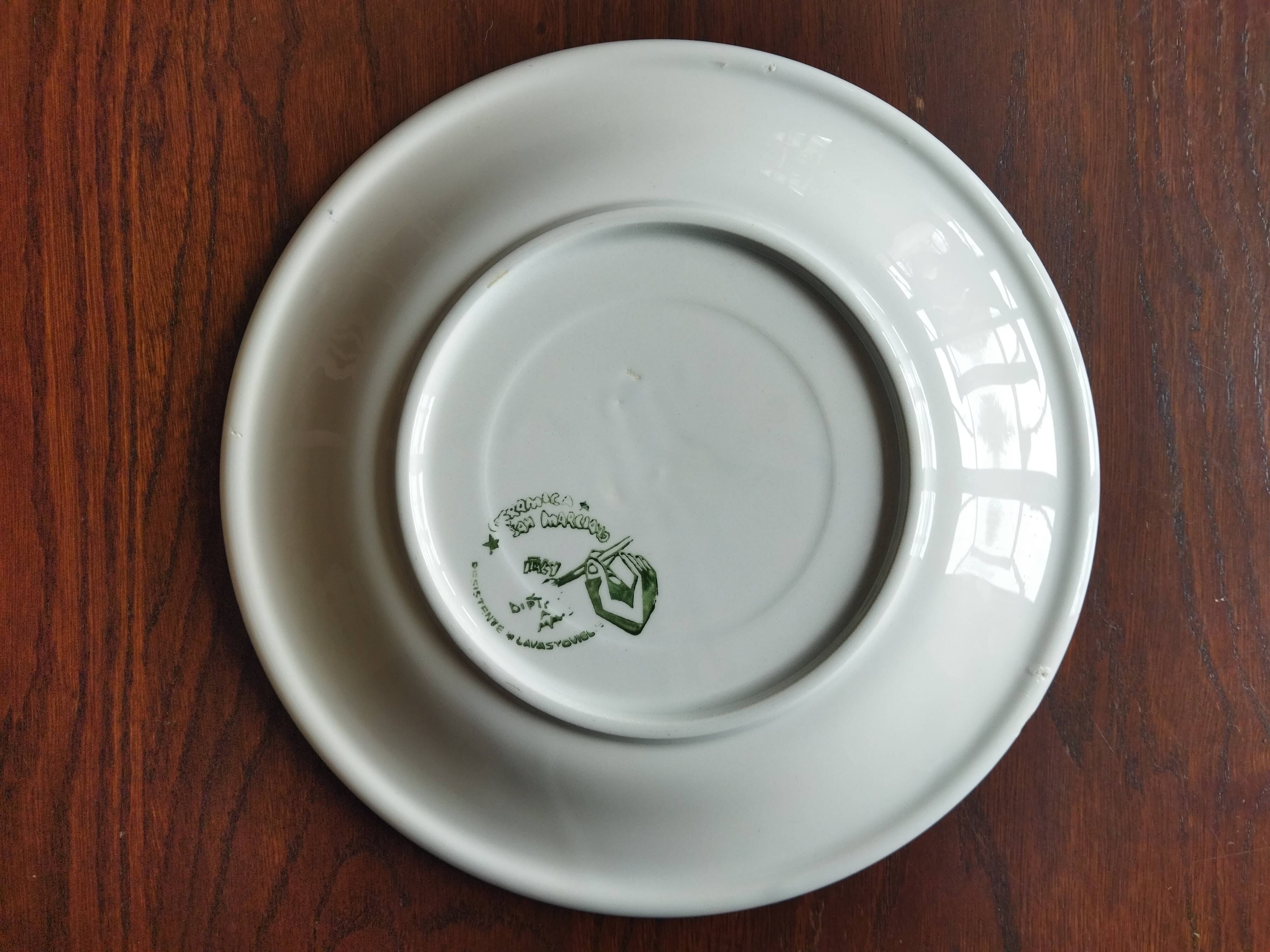 9 vintage San Marciano dinner plates