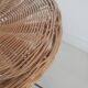 Door plant coffee table tripod in rattan