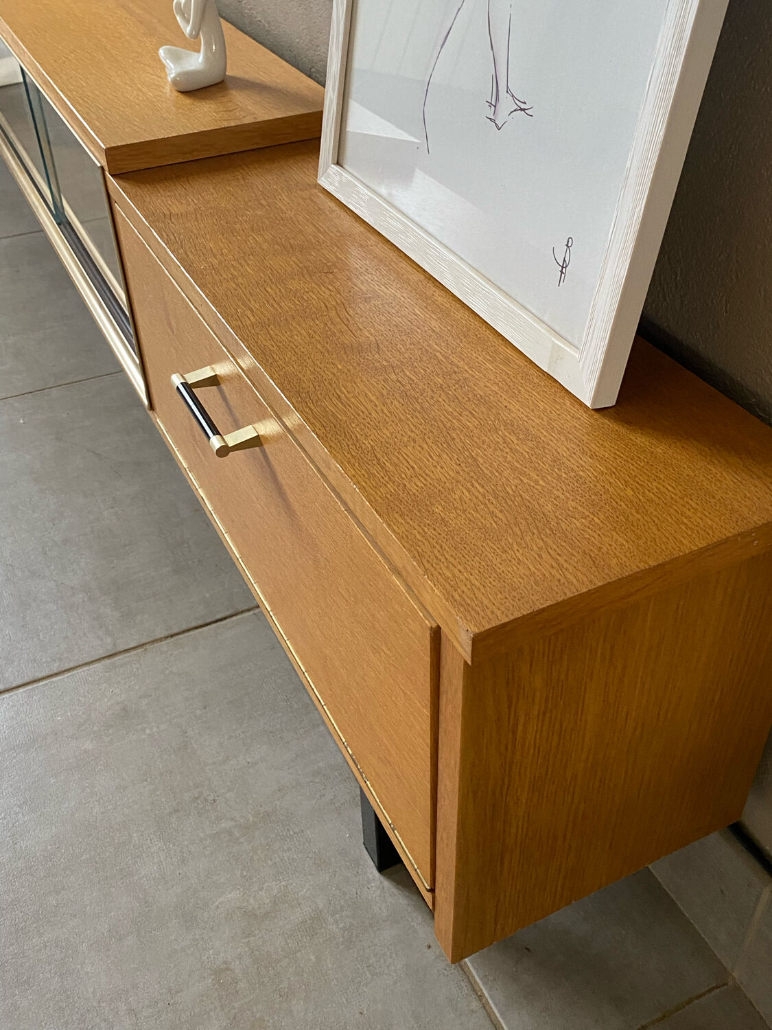 Vintage wooden row from the 50s-60s