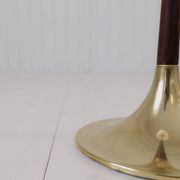Modern mid-century brass trumpet-shaped floor lamp, Sweden, 1960s.