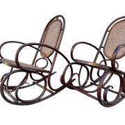 Set de 2 Rocking-chairs Style Thonet 19’s