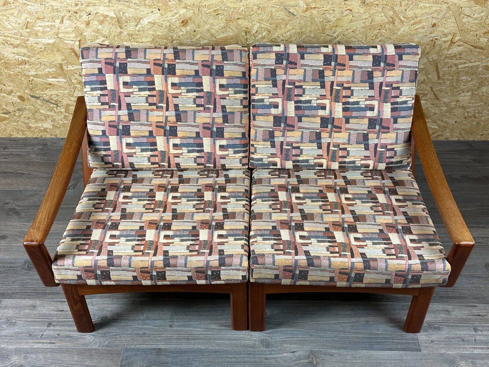 1960s/70s Teak 2-seater sofa by Glostrup Møbelfabrik Denmark Design
