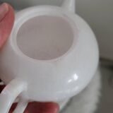 Small white jade service