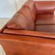 Canapé vintage danois rétro Skalma pour 2 personnes en cuir cognac