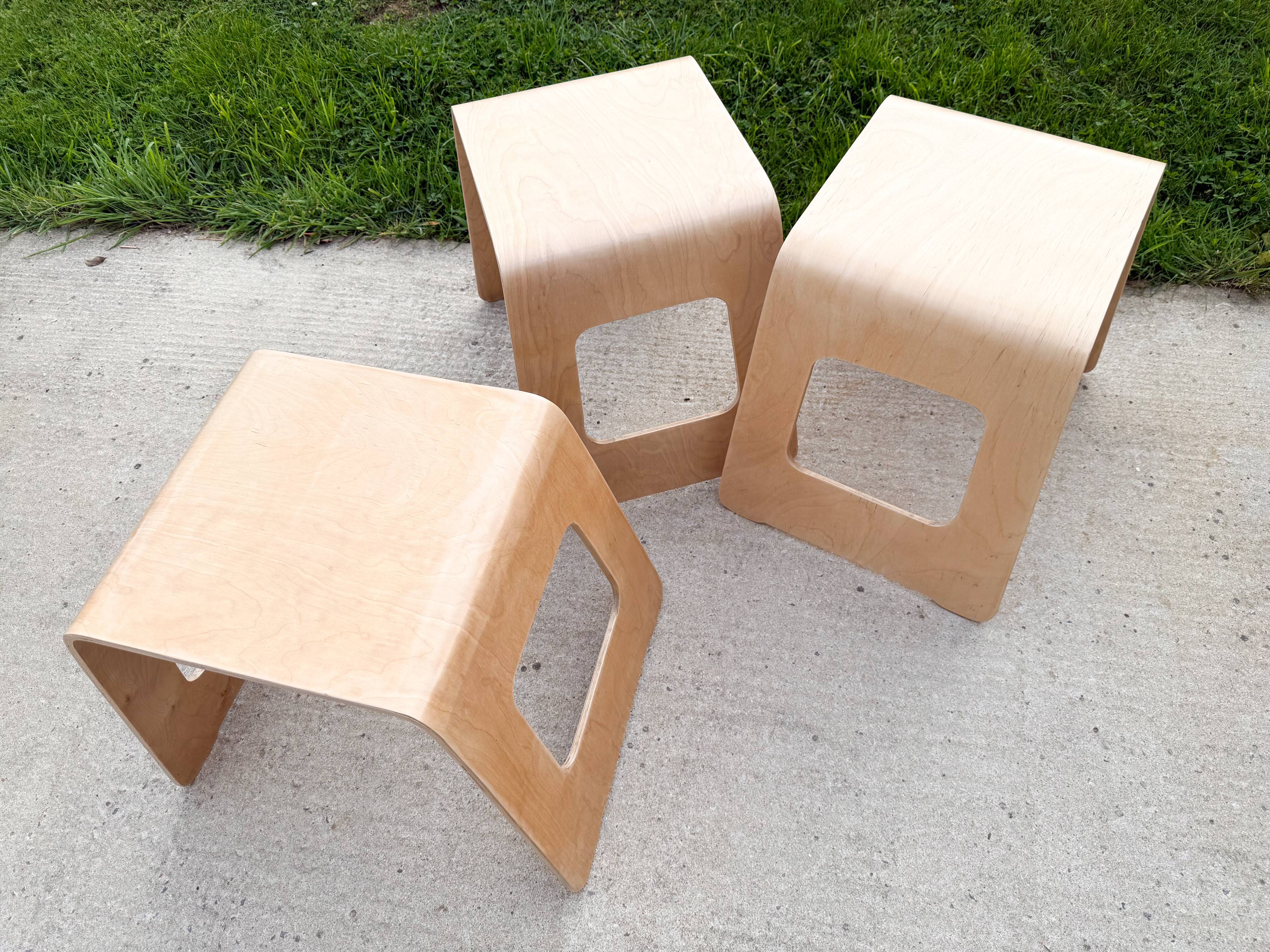 3 stools by Lisa Norinder for IKEA, 1990s