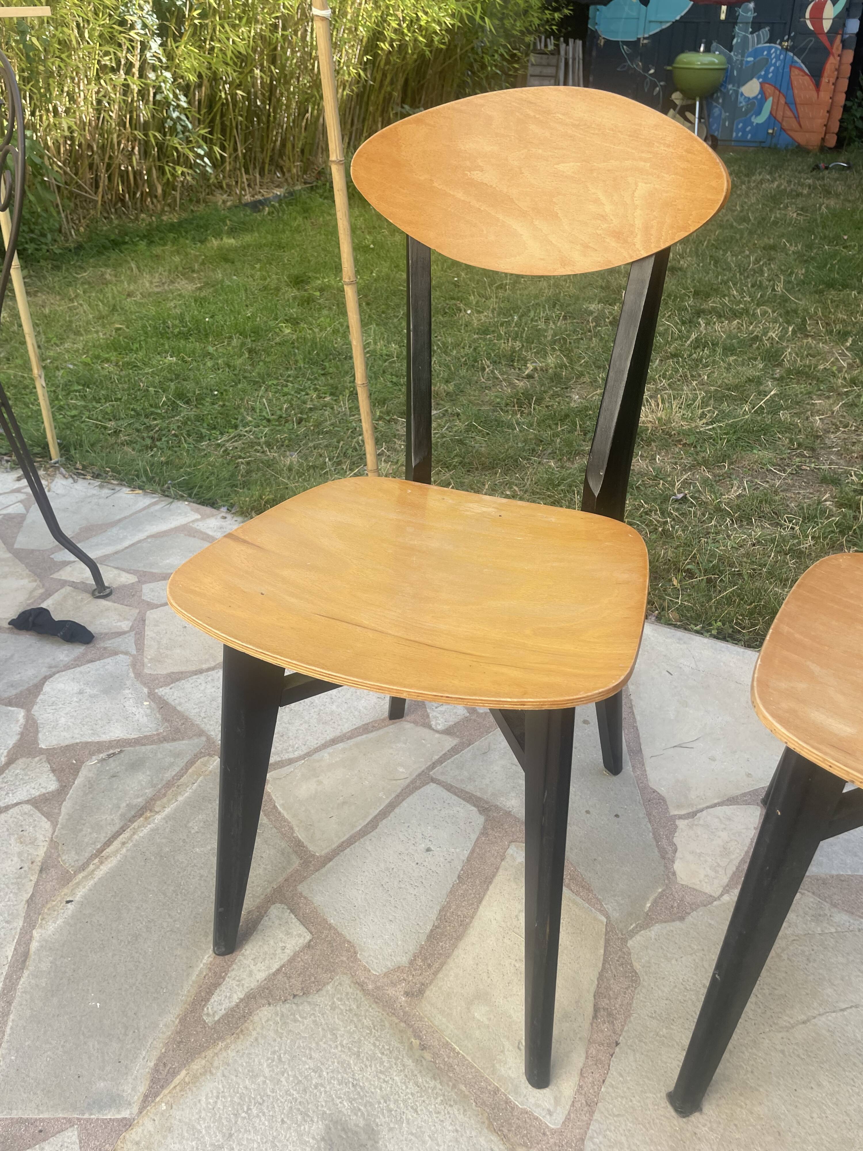4 Scandinavian chairs type Kneuzzargenstull