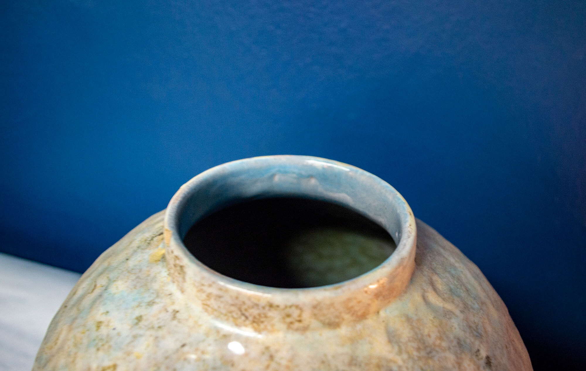 Ceramic vase illegible signature italy 60s