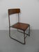Chaise industrielle pour enfants des années 1950