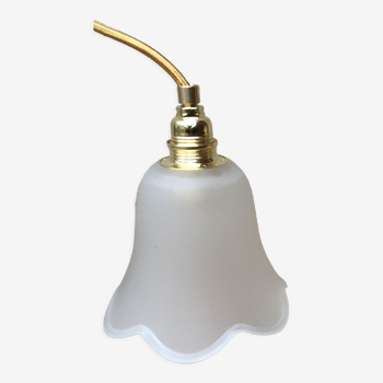 Lampe baladeuse tulipe verre dépoli