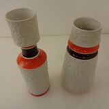 Space Age Op Art Vases from Royal KPM, 1960s, Set of 2