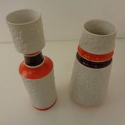 Space Age Op Art Vases from Royal KPM, 1960s, Set of 2
