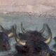 Old pastel signed Théo Mayan: "In Camargue" (early 1900)