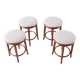 Set of 4 vintage Thonet style stools