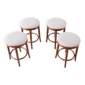 Set of 4 vintage Thonet style stools