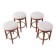 Set of 4 vintage Thonet style stools