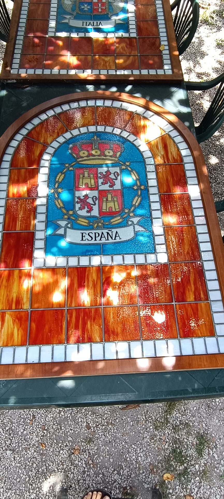 Pair of stained glass windows