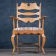 Mid-Century Modern Razorblade Armchair in Oak by Henning Kjærnulf, 1960s