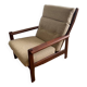 Vintage Scandinavian solid teak armchair