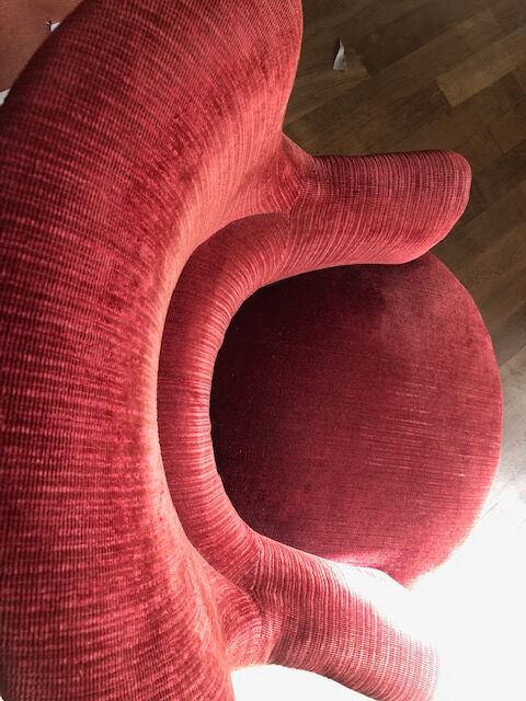 Paire de fauteuils crapaud velours