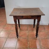 Old oak game table with 4 drawers