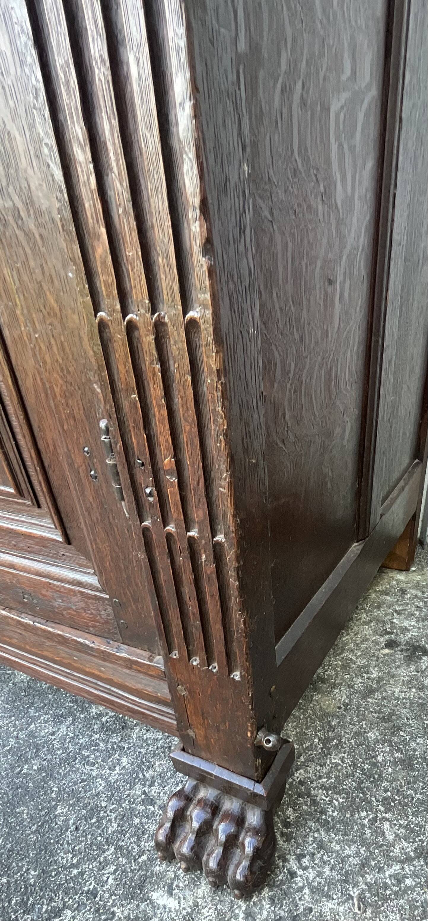 Renaissance Style Furniture in Solid Oak, Early 19th Century