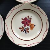 Set of 4 Gien plates