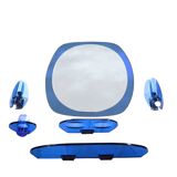 Cobalt blue bathroom set, attributed to Fontana Arte, 1970.