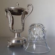 Moutardier en argent massif et cristal