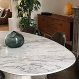 Table marble arabescato Italy vintage