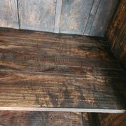 Massiv antik kolonial Schrank geschnitzt Holz Türen Gusseisen Gitter, Bali