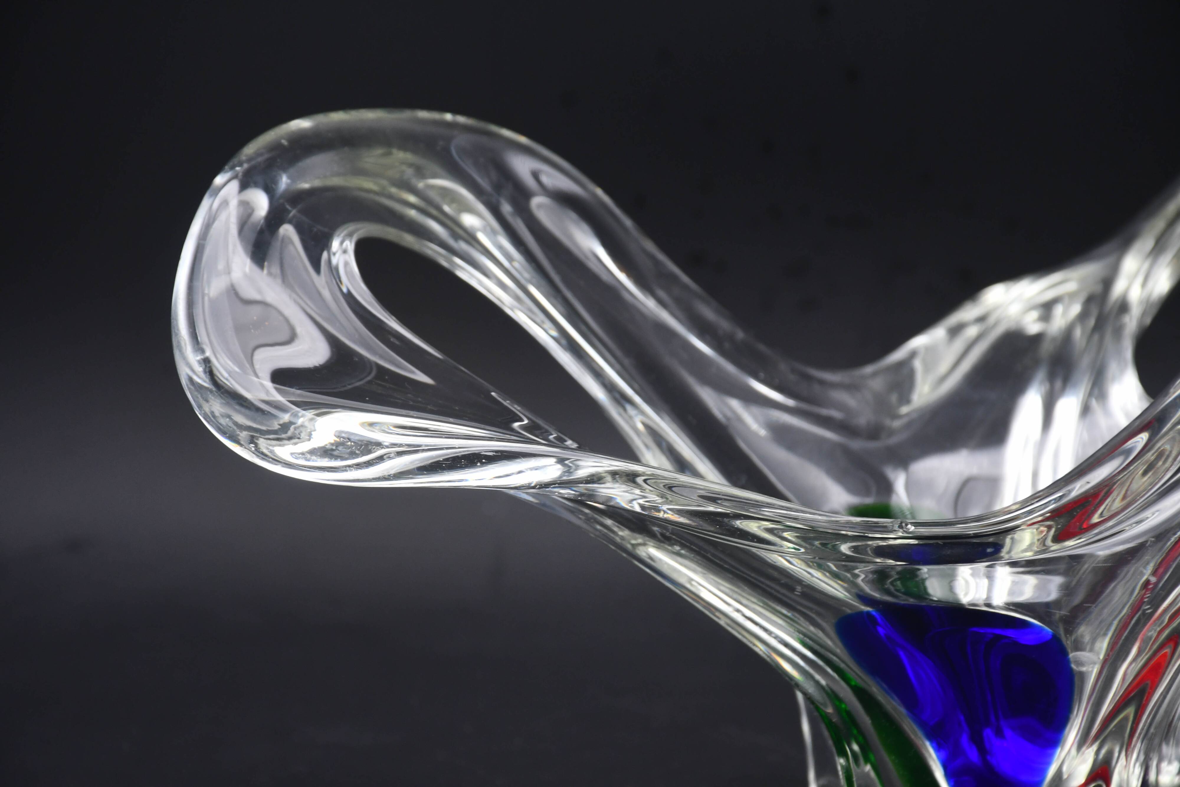 Midcentury Murano glass vase, 1970s