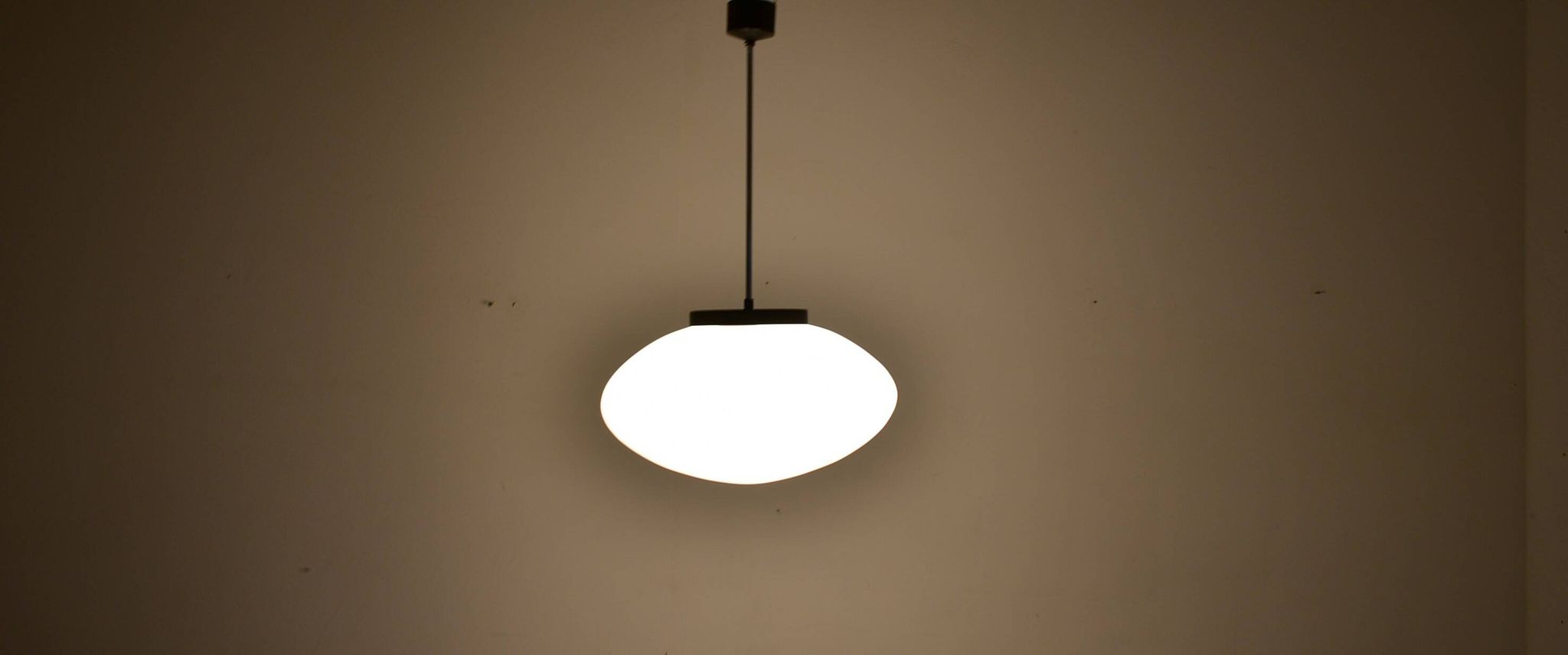 Mid-Century Glass Pendant by Jaroslav Bejvl for Kamenicky Senov, 1960's