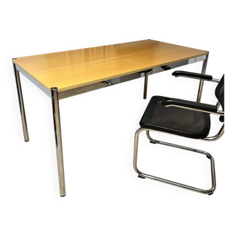 USM Haller desk in natural lacquered beech