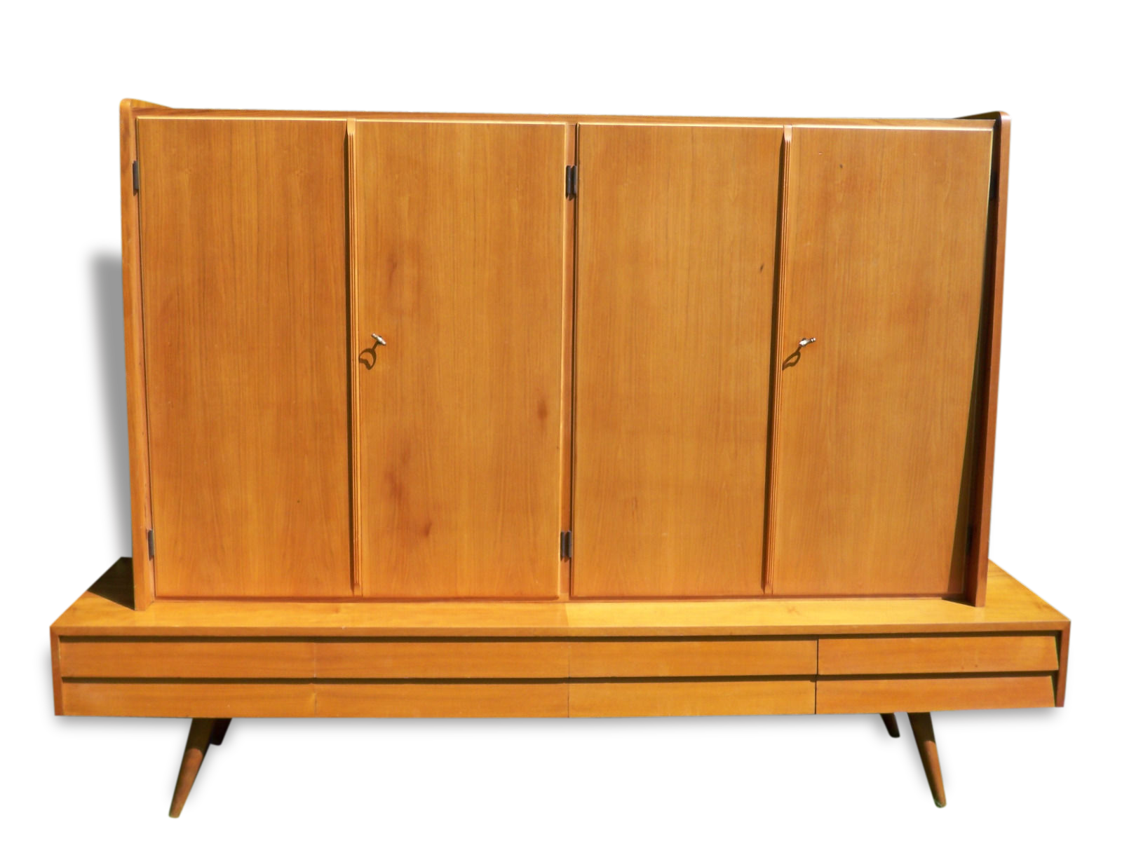 Sideboard with drawers and shelves from the 50s