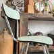 Set of 3 green Formica chairs