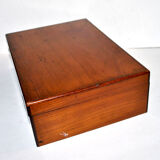 Old walnut box - jewelry or game box 27x19x8