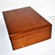 Old walnut box - jewelry or game box 27x19x8