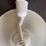 Suspension of the 80s in perforated white metal