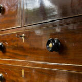 Commode georgian english secretary in mahogany, 1816