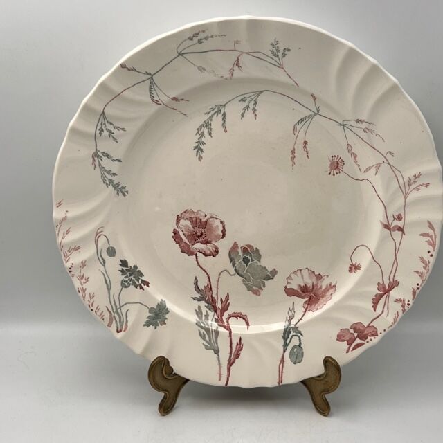 Round poppy dish from Longwy