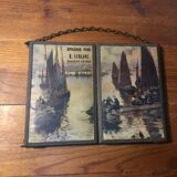 Miroir triptyque illustration - 42x15cm