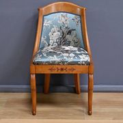 Gondola Chair in Cherry and Speckled Maple, Charles X Style – Mid-20th Century