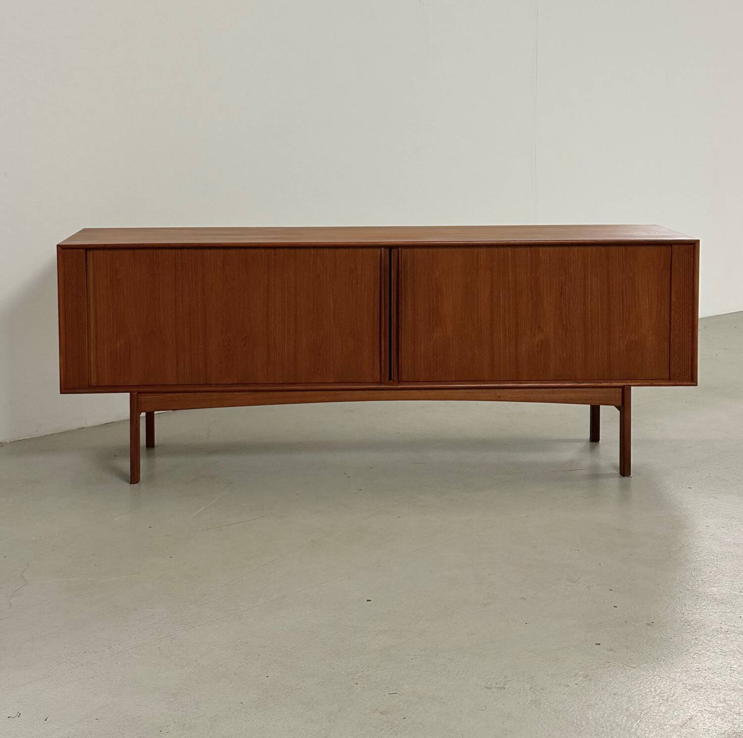 Danish teak tambour door Sideboard by Bernt Petersen 60s
