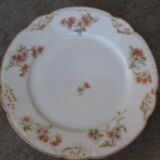 Ancien service a dessert, limoges, festonné, a fleurs et or