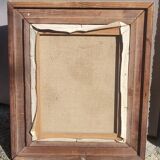 Antique Original Oil Painting of Rose Bushes