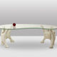 Brutalist coffee table, sculptural and organic. 1970s.