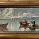 Gabrielle Rainer: oil painting on panel / fishermen