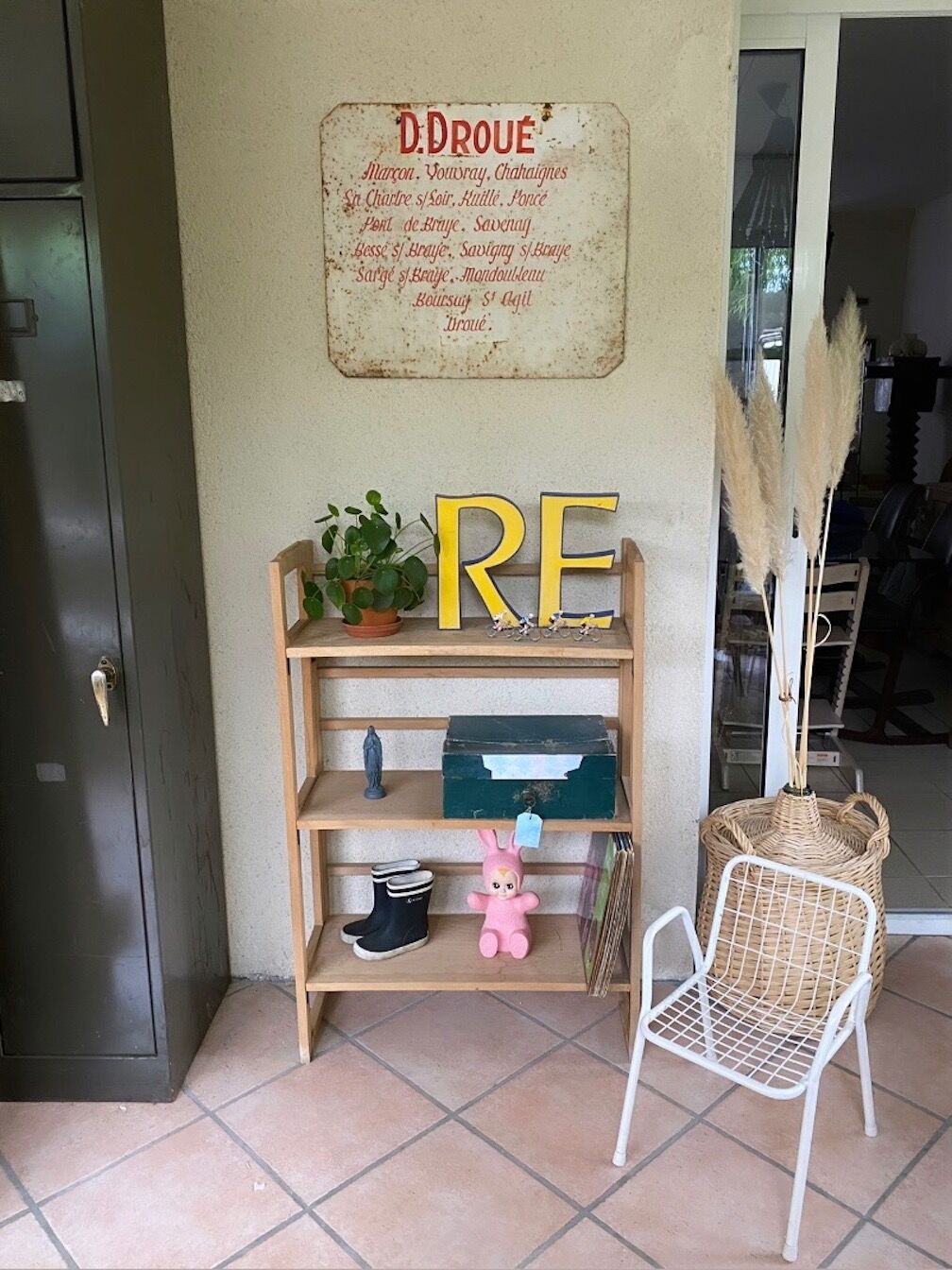 Vintage bookseller's shelf
